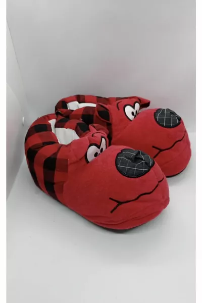 Unisex Rotes Tier Plüsch Panduf