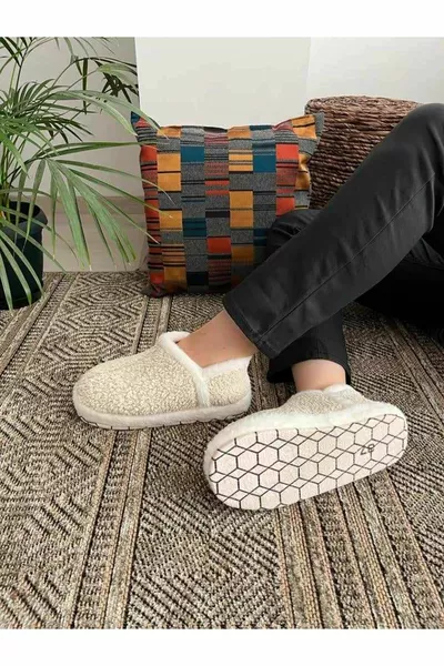 Ultra Light Comfortable Penduf Women Home Boots Home Shoes Warm Curly