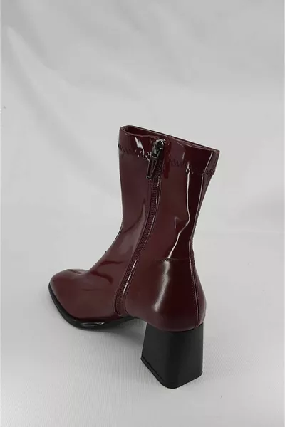 Trender Damen Burgunderfarbene Stiefel & Stiefel - 