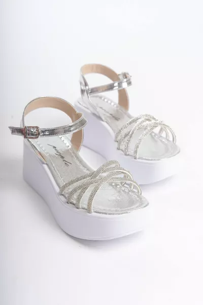 CROSSSTONE WITTE SANDALEN VOOR DAMES