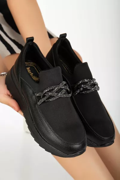 Sneakers casual dettagliate Black Stone da donna
