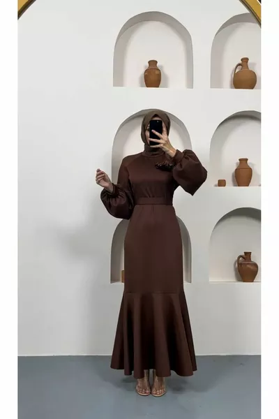 الأزهار مفصلة الحجاب مساء اللباس