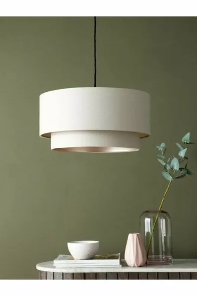 Fabric Shade 2-Tier Cake Chandelier Bedroom Kids Room