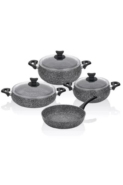 Mastercook Tombik 7-Piece Pot Set Gray