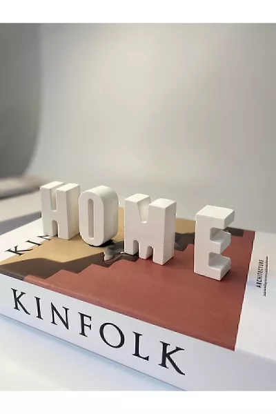 Текст „Home“, декоративен предмет за дома, фигурка „Home“