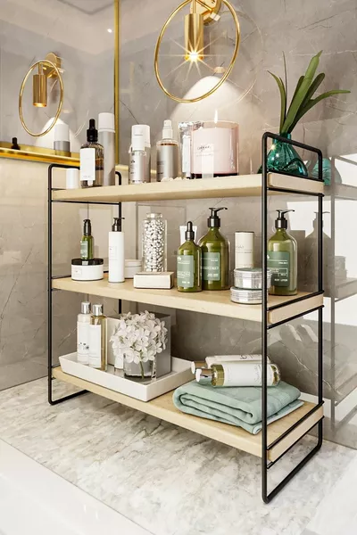 Kitchen Shelf Desktop Organizer Bathroom Shelf Multipurpose Countertop Organizer