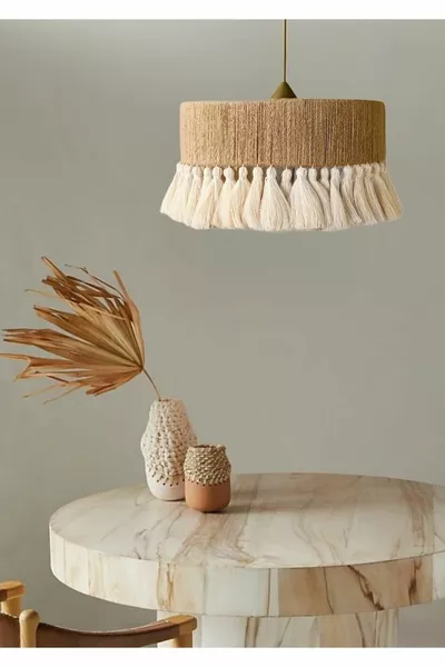 Bohemian Chandelier Rustic Chandelier Wicker Chandelier Jute Chandelier Macrame Chandelier Tassel Chandelier