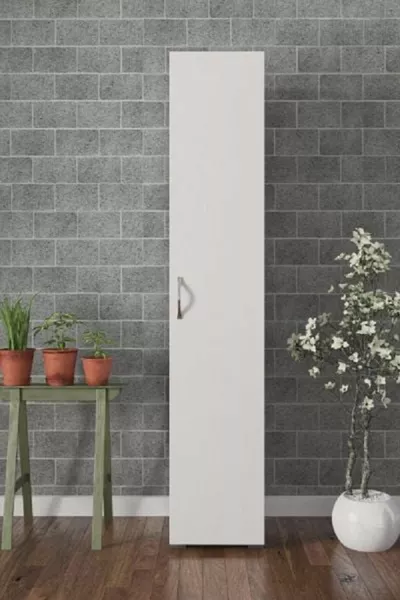 Single Door Cabinet Wardrobe Sweater Cabinet Clothes Cabinet Shirt Cabinet Winter Wardrobe White