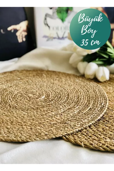 6er-Set Besteckuntersetzer aus geflochtenem Bambus, amerikanisches Serviertablett, Teller, Pfannen- und Topfuntersetzer, hitzebeständig