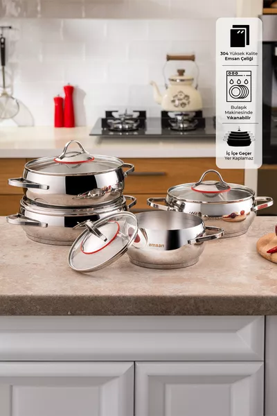 طقم قدور سيلان ٨ قطع