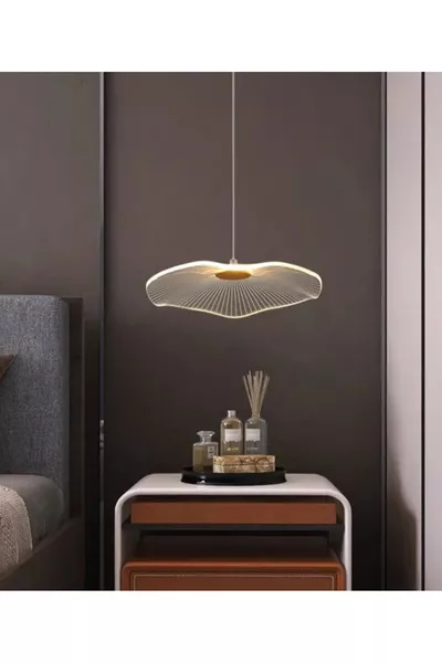 ثريا معلقة LED فاخرة حصرية بتصميم ميدوزة ذهبية مفردة، ثريا LED صفراء، قطرها سم