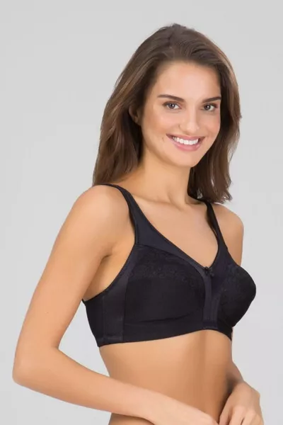 صدرية نسائية سوداء من باربرا بدون حمالات مع دعم ممتاز