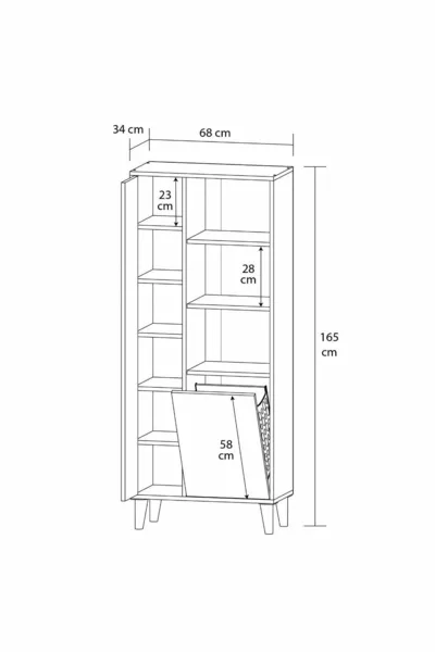 Bursa Badkamerkast met Mand