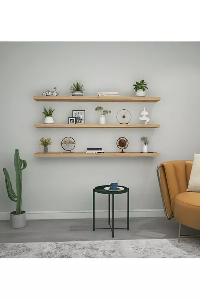 3-voudige Wandplank Boekenplank Tv-plank cm