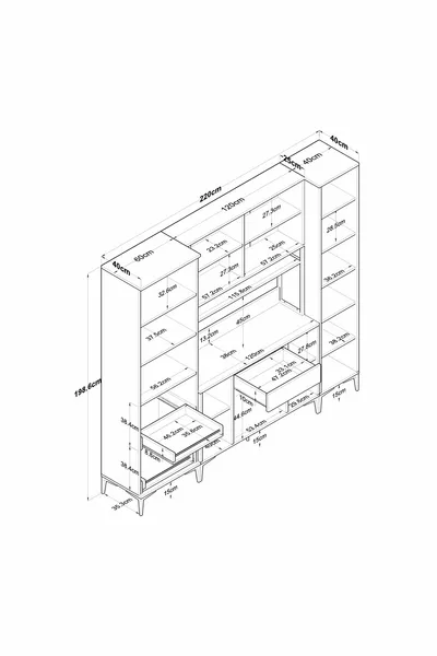 Rani Многофункционален шкаф с врата и едно чекмедже за килер и кухня, бял