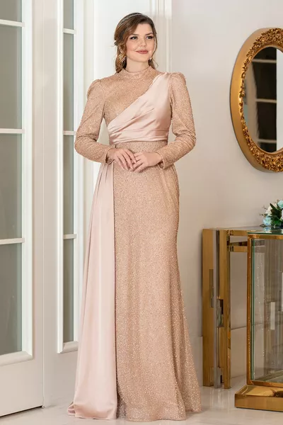 Yıldız хиджаб плюс размер вечерни рокли