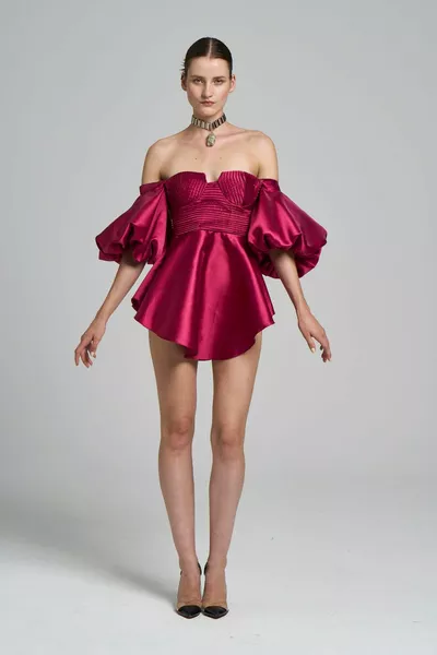 Ziberlin Lyria Mini-Cocktailkleid aus Seide für Damen