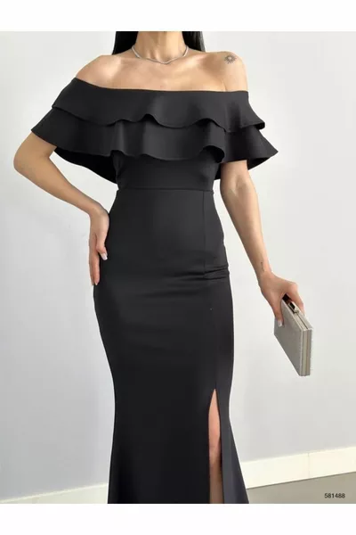 كشكش طوق المستوردة نسيج الغوص الذيل نموذج السمك مساء اللباس