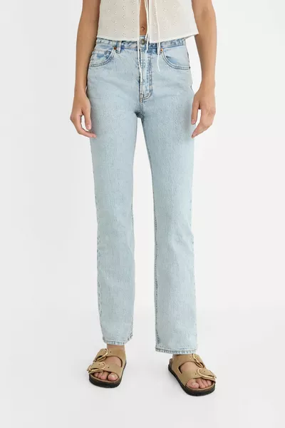  مستقيم تناسب الجينز خمر