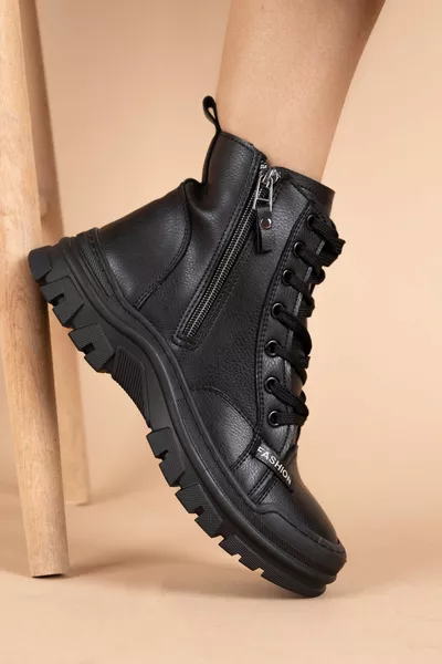 أحذية نسائية سوداء من فونسن