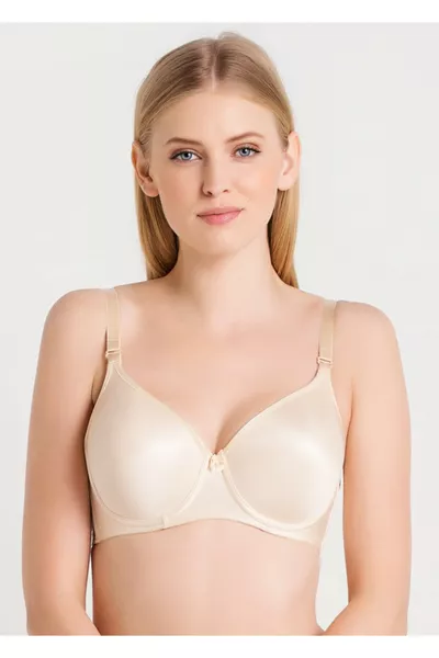 Сутиен с цял обем, тънка подплата с пяна, с гладка материя за кожа, модел  за жени