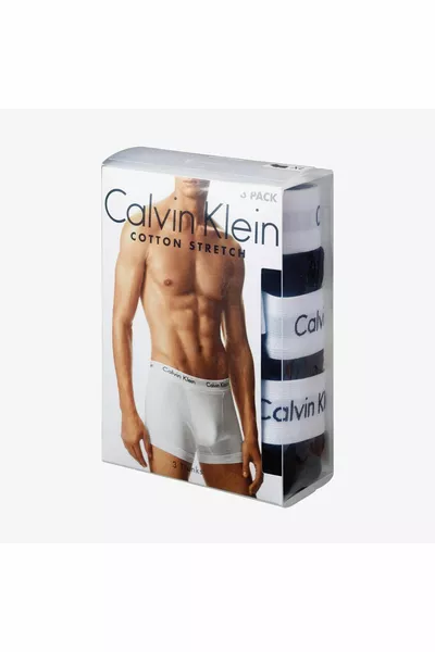 مجموعة 3 من بوكسر رجالي أسود/رمادي