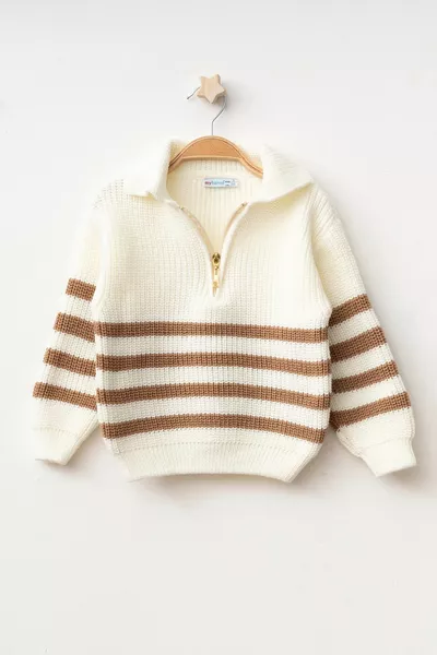 Striped Knit Sweater 