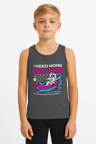 6-Pack Cotton Printed Thick-Strap Boys' Tank Top