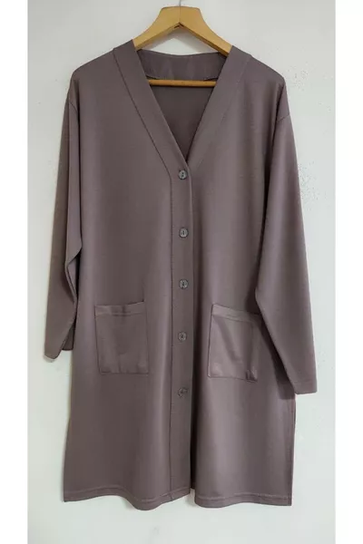 Кардиган для мамы Glorya из трикотажного хлопка, длина туники