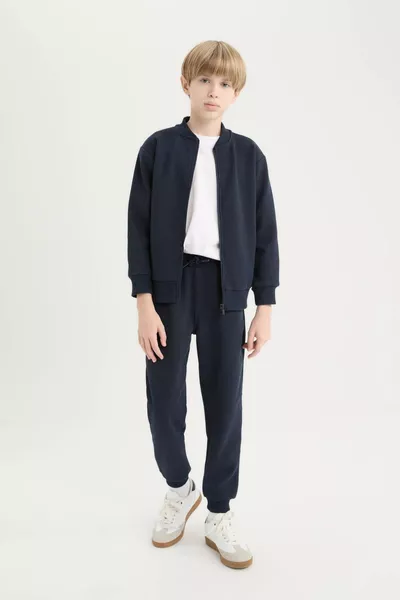 Мальчиковая школьная куртка-пилот с воротником-регланом, на молнии, с двумя карманами, легкая, сезонная AU