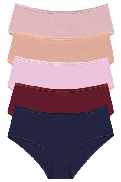  Жени Микс 5 броя Ежедневни боксерки 