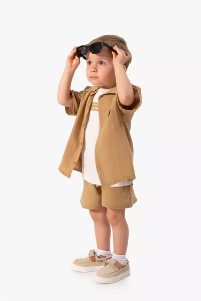 Jungen Baby 3-teiliges Musselin-Set 