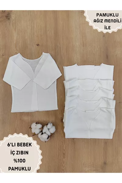 Newborn Bodysuit 6-Pack % Cotton Baby Bodysuit Gift Set, Baby Clothing, Skin-Friendly, Economical Package