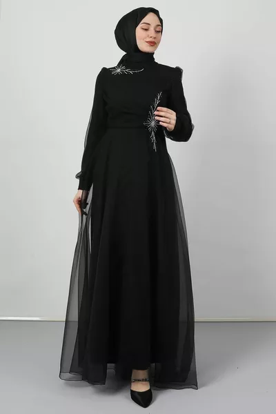 Hijab Evening Dress Black