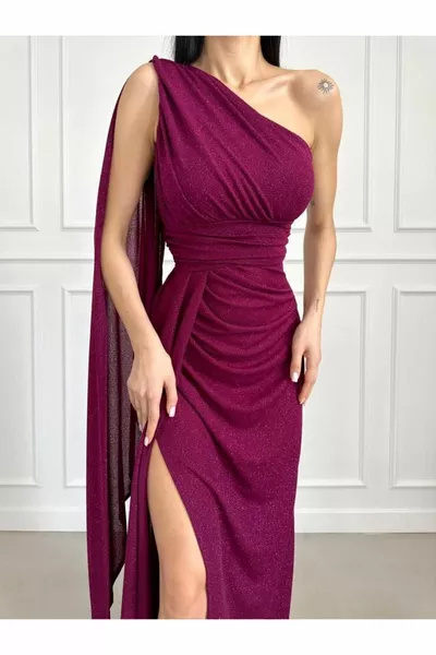 Tves Abiti da sera con dettaglio coda argentata 