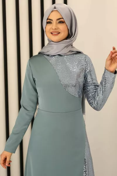 Дамла Вечернее Платье Мята - Дизайн - 