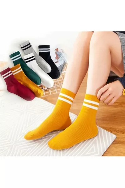 Çemberli Kolej Renkli 6 Çift