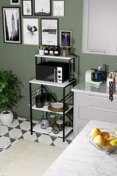 Kitchen Bango Premium Multi-Purpose Shelf Cabinet Organizer Coffee Corner Cup Holder