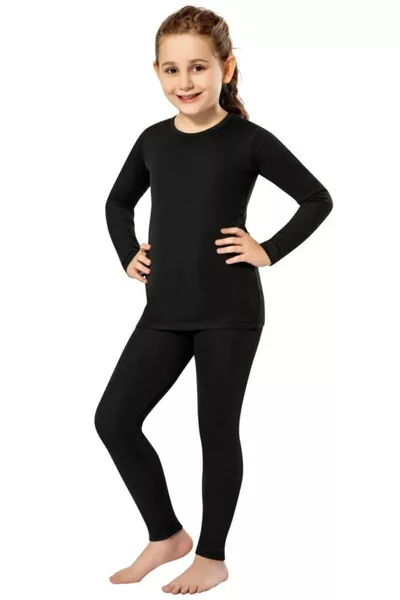 Thermal Girls' Top and Bottom Underwear-Leggings Set