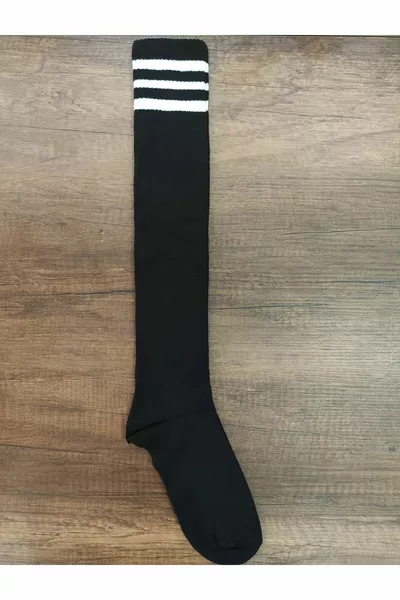 Unisex 3 Paar lange Fußballsocken Hallenplatzsocken aus Baumwolle