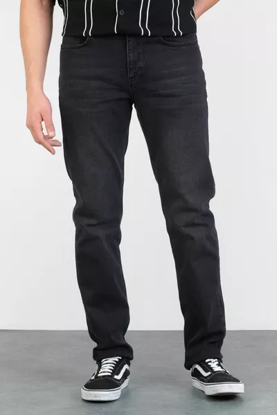 Herren Joe Regular Fit Jeanshose aus anthrazitfarbener Lyocell