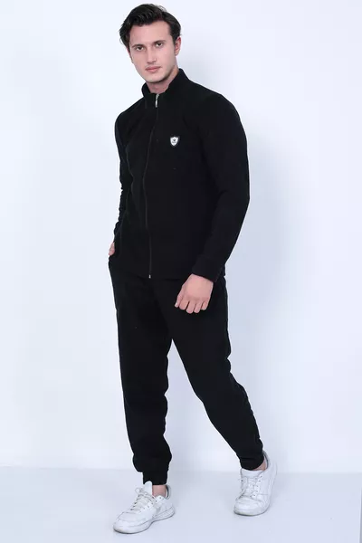 طقم رجالي رياضي مبطن بسحّاب كامل