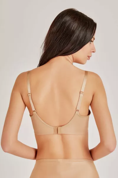 Damen Dunkelhäutig Dünn Gepolsterter Vollschalen-BH 