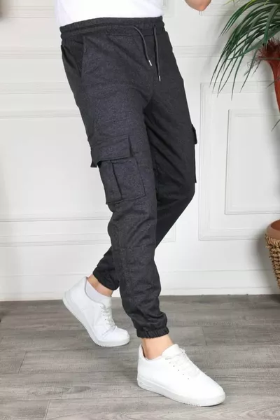 Pantaloni della tuta unisex con tasche e fondo elasticizzato