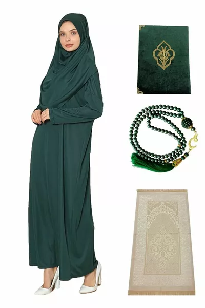 Gebetsset Kleid Gebetsteppich Perlenrosenkranz Yasin