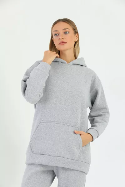 Women's Brushed 3-Thread Tracksuit Set