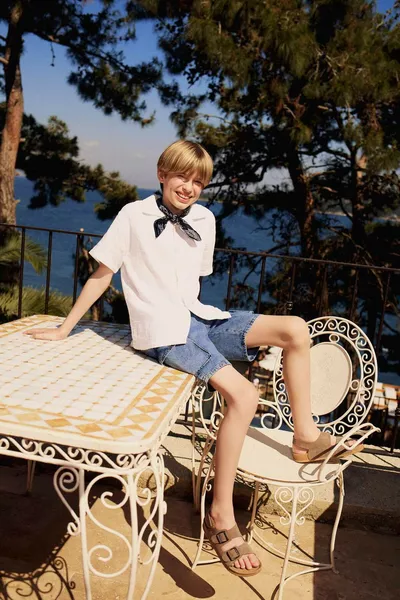 Boys' Cargo Pocket Jean Shorts SM