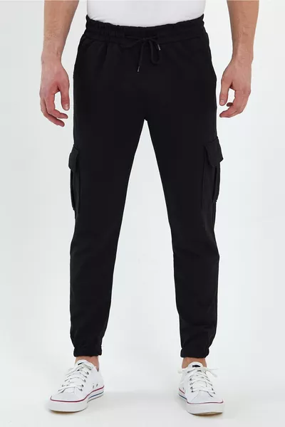 بنطال رياضي بجيب كارجو ورباط في الساق 