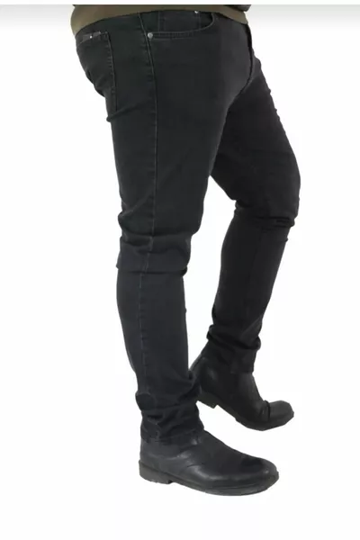 Men's Stretch Straight Leg Plus Size Fume Denim Jeans