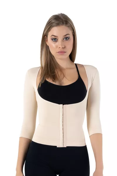 كورسيه نسائي بدون خياطة لتصغير الذراعين والأكتاف والخصر وتنسيق الجسم 